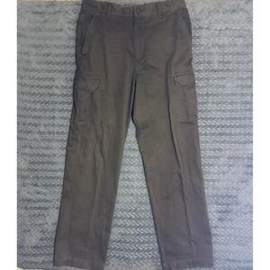 Vtg Old Navy Cargo Pants Men Tag 34x36/Fits 34x34 Brown Canvas Skater Baggy Y2K